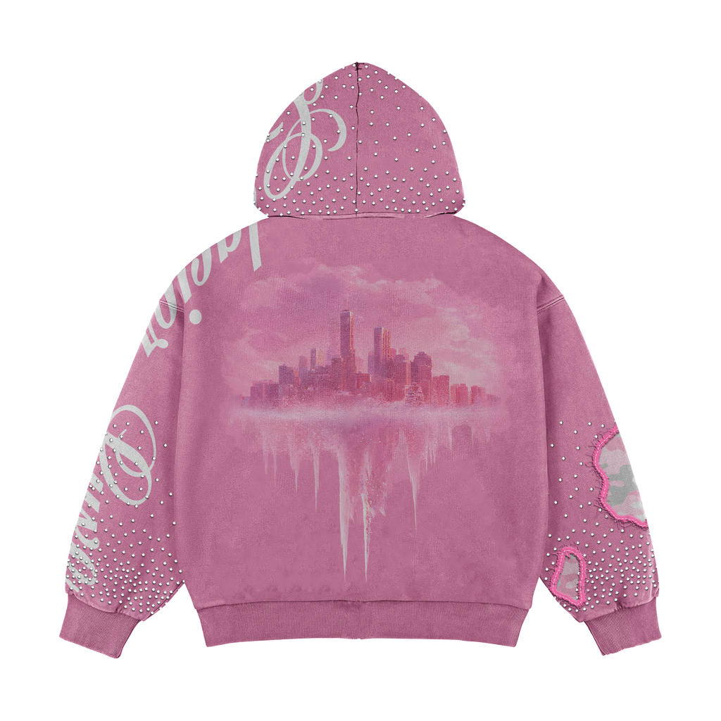 "Pink ICE" Zip up